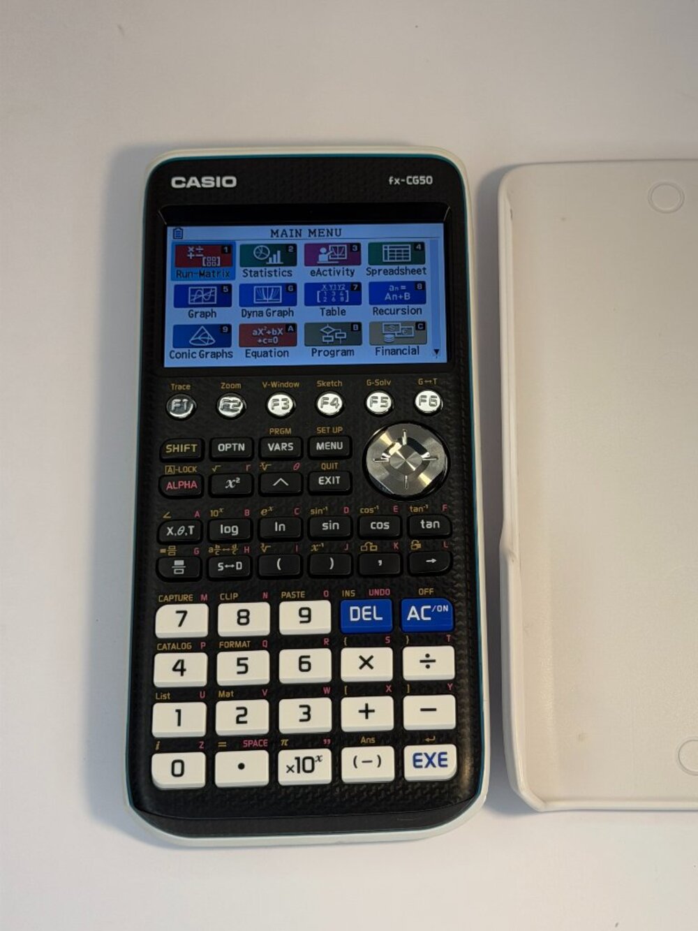 Casio fx-CG50 Color Graphing Calculator Tested Working with Slide Cover